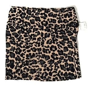 Leopard mini skirt